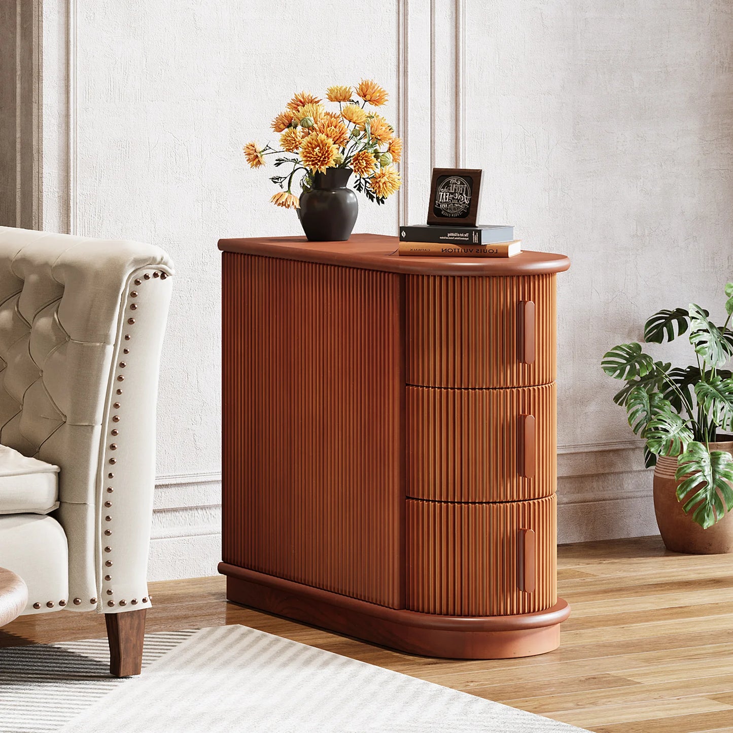 Solid Wood End Table