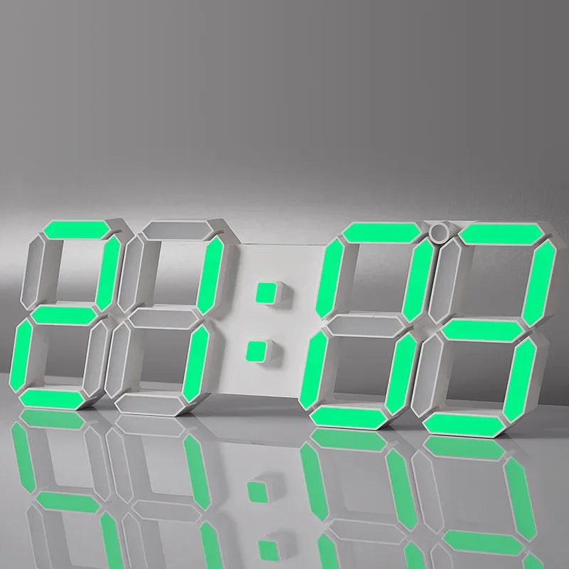 3D LED Wall Clock Large Digital Wall Clock