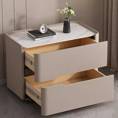 Aesthetic Luxury Minimalist Bedside Table Drawers