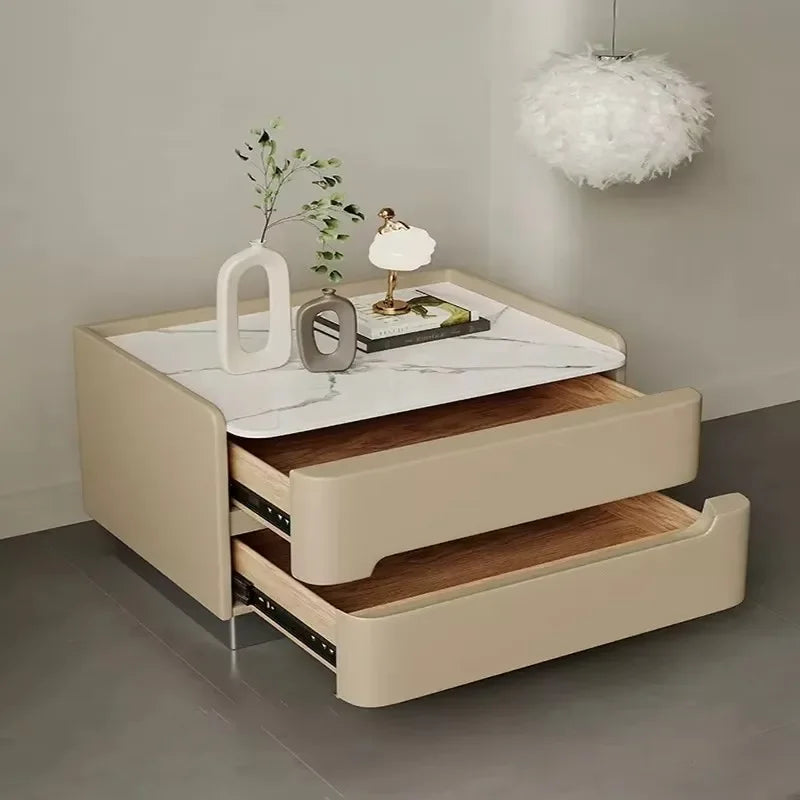 Italian Luxury Night Table Drawer Aesthetic Storage