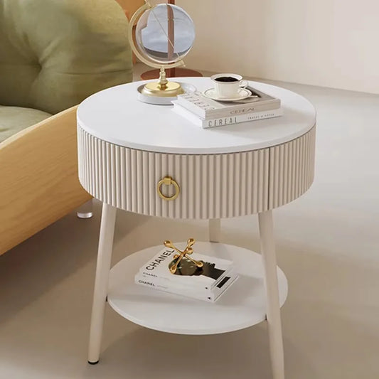 Metal Kawaii Night Table Storage