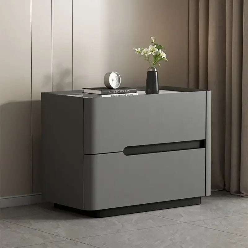 Aesthetic Luxury Minimalist Bedside Table Drawers