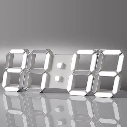 3D LED Wall Clock Large Digital Wall Clock