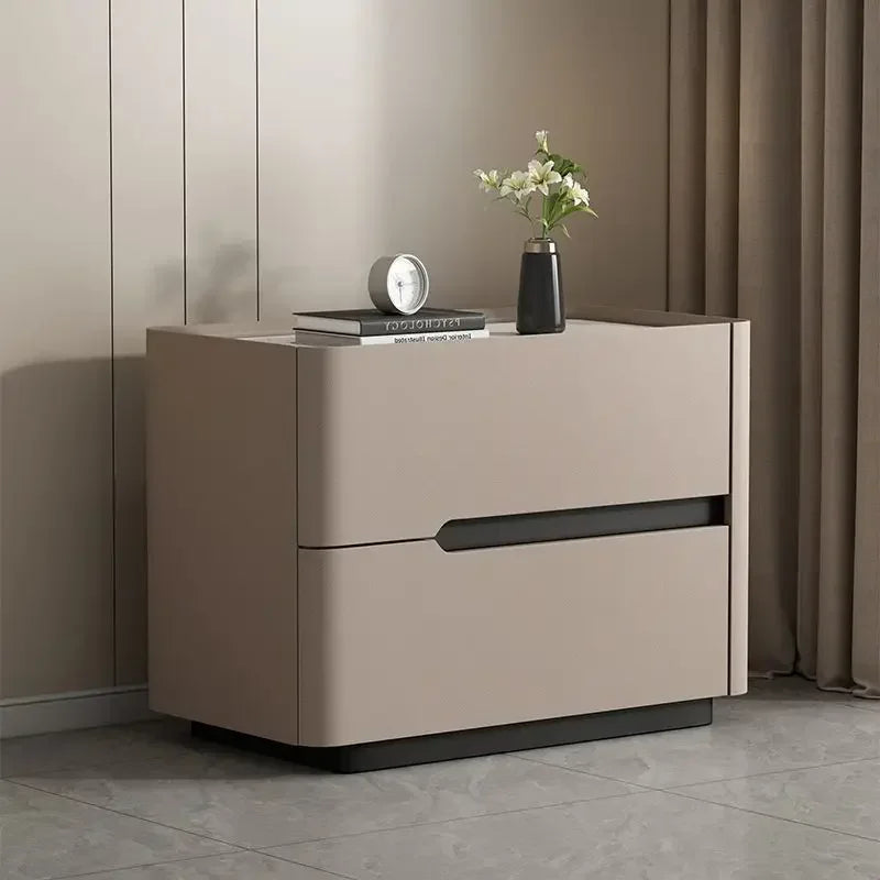 Aesthetic Luxury Minimalist Bedside Table Drawers