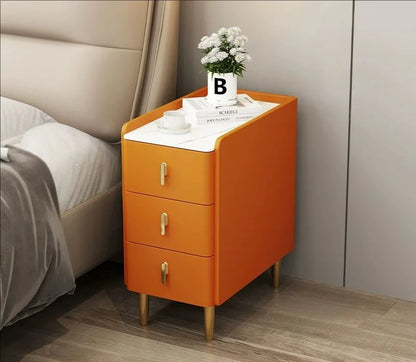 Nordic Style Intelligent Solid Wood Bedside Table