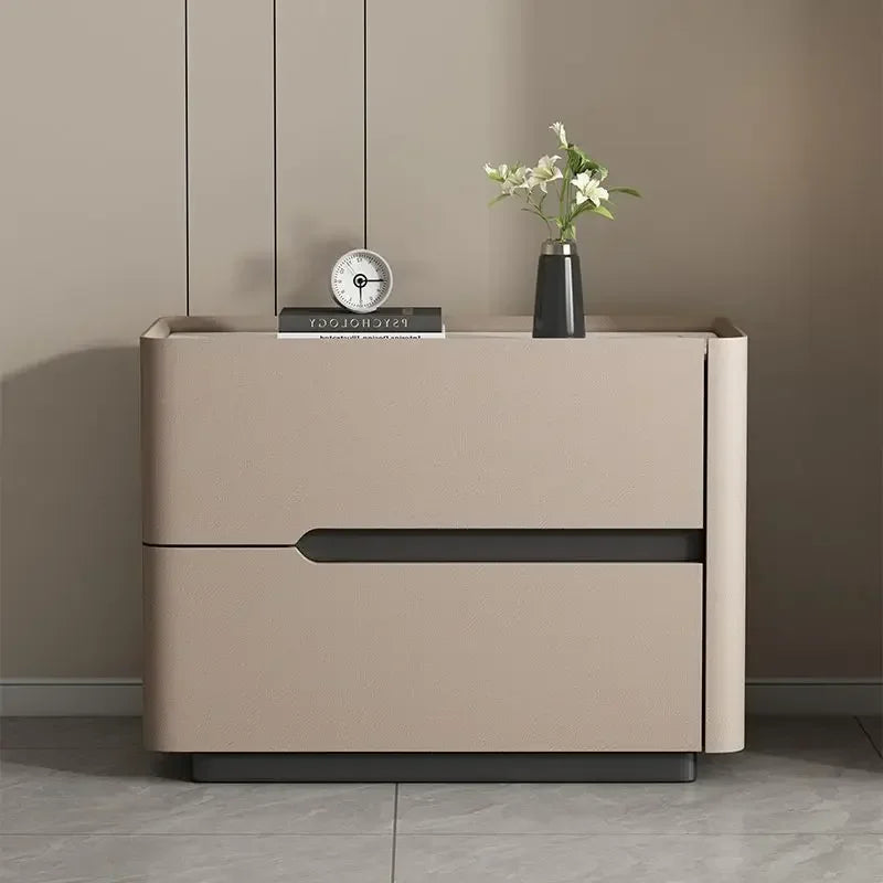 Aesthetic Luxury Minimalist Bedside Table Drawers