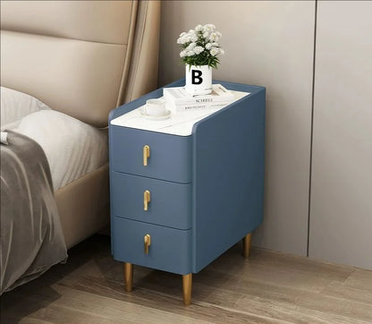 Nordic Style Intelligent Solid Wood Bedside Table