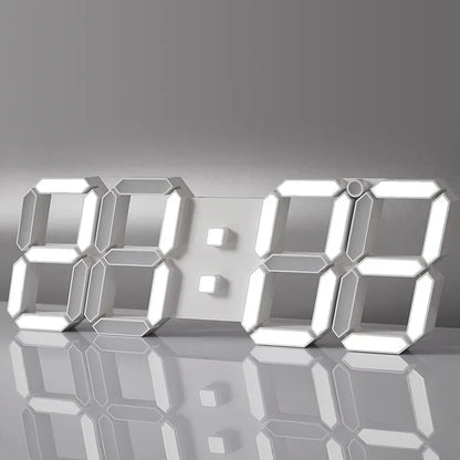 3D LED Wall Clock Large Digital Wall Clock