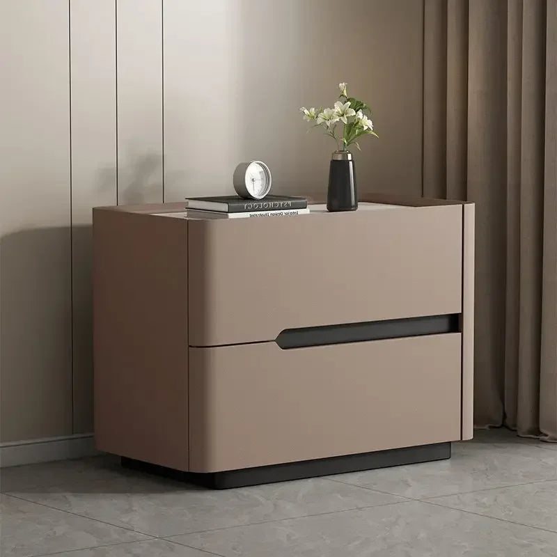 Aesthetic Luxury Minimalist Bedside Table Drawers